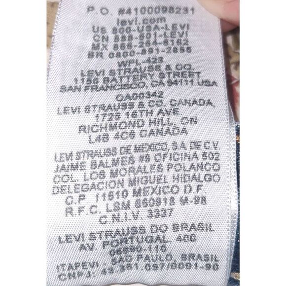 Levi's 505 Red Tag Straight Fit jeans Medium wash 34 x 32 See description - Picture 6 of 7